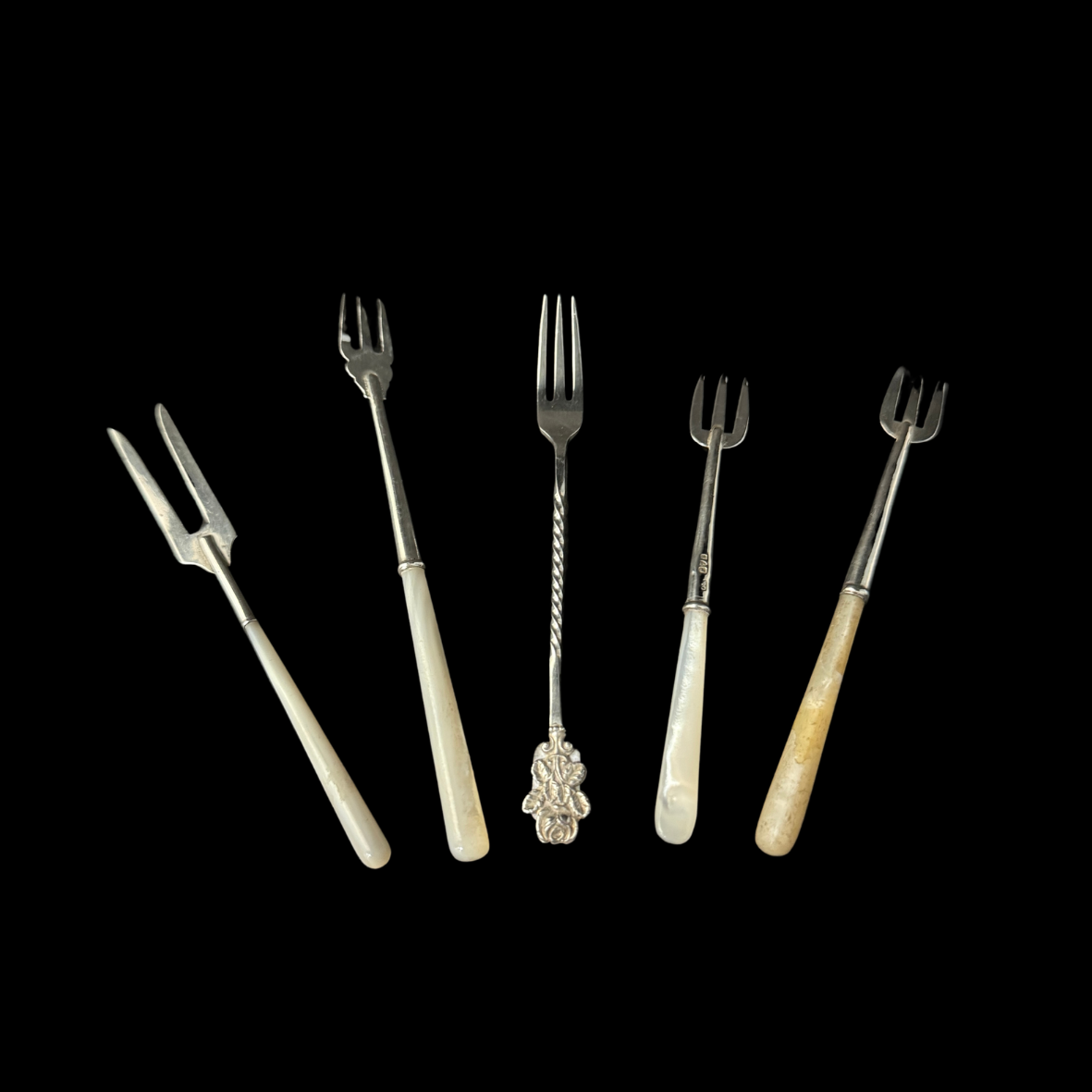 various pickle forks silver