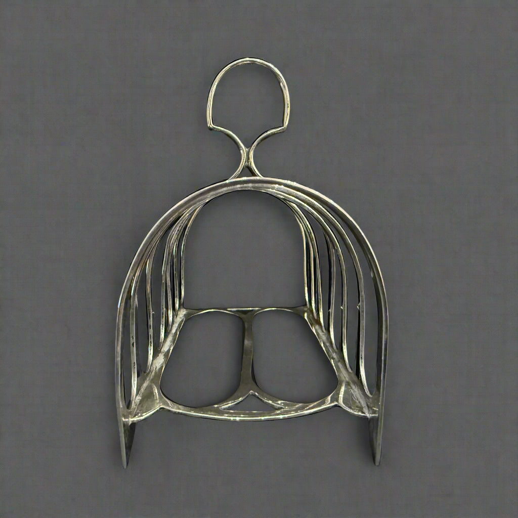 Silver toast rack made in Chester 1923 by William Hutton & Son