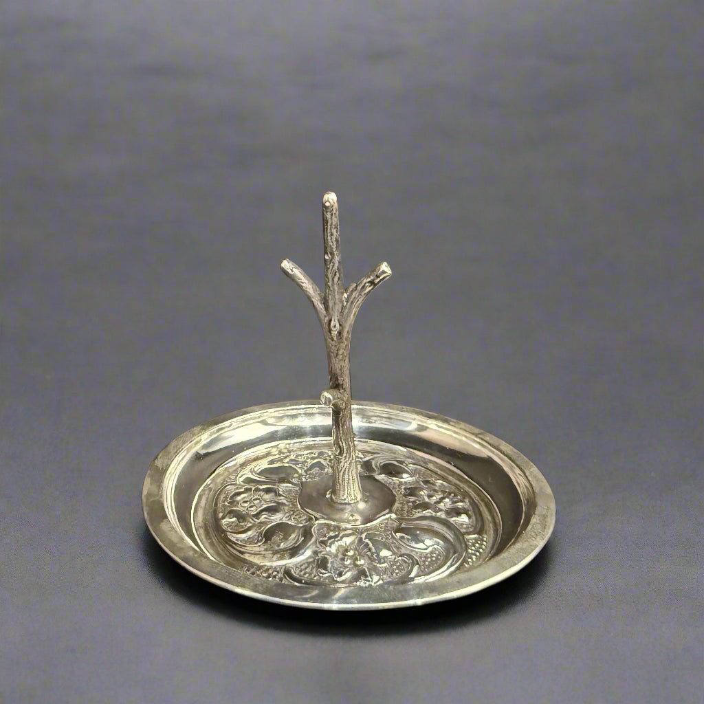 Silver ring stand made in Birmingham 1910 by LS & Co