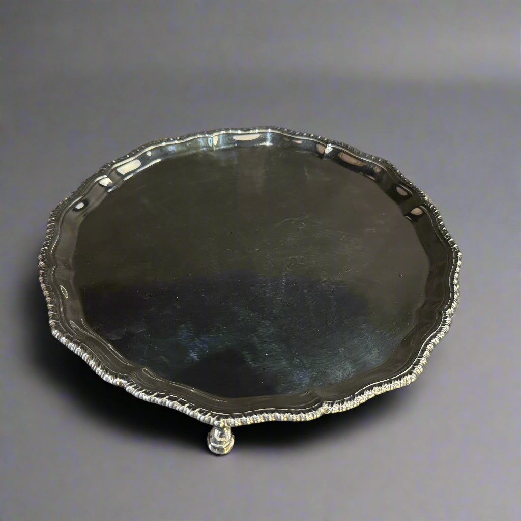 Silver salver made in London 1929 