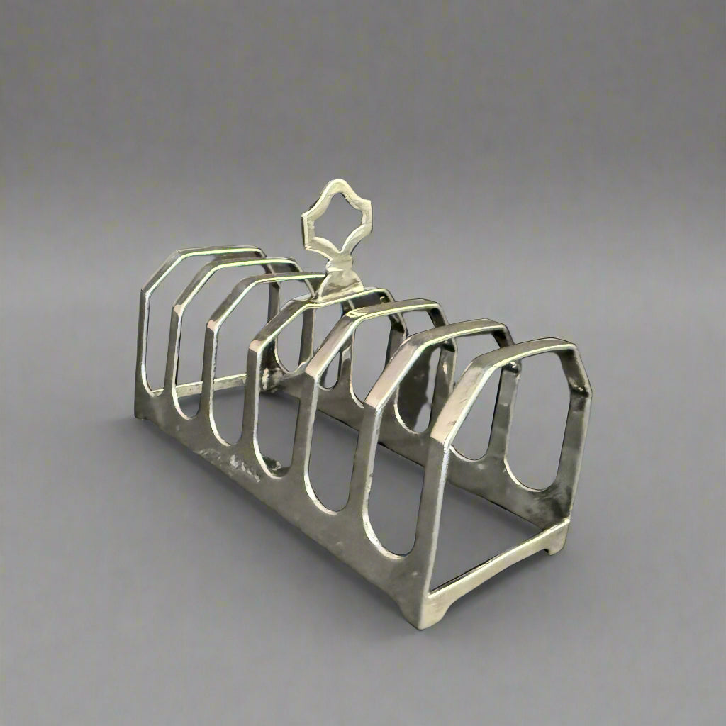 Six bar toast rack made in Sheffield 1934 by Thomas Turner & Co