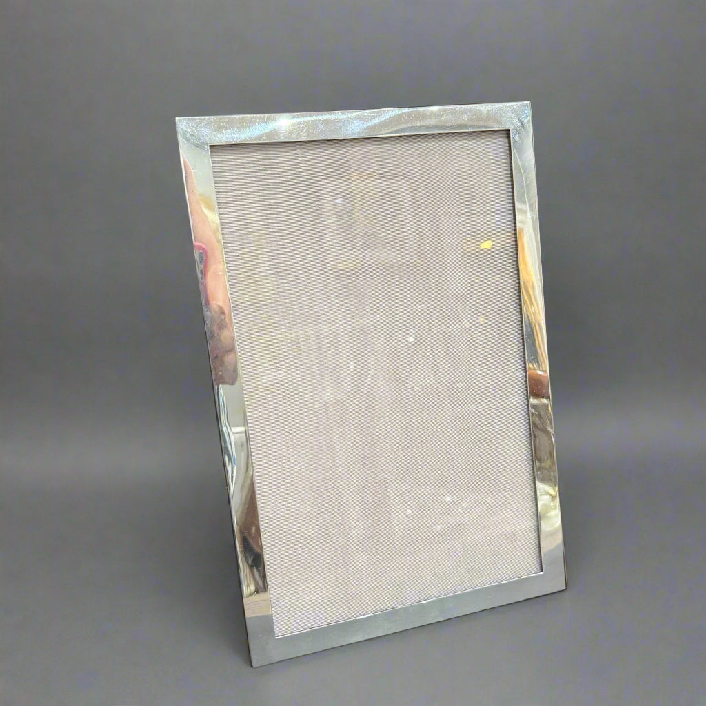 7x11" plain silver frame made in Chester 1909 by Stokes & Ireland 