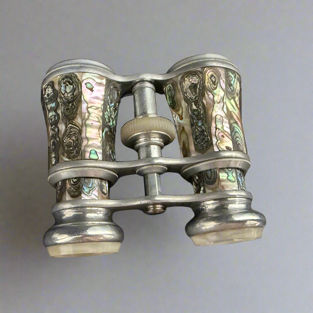 Antique pair of mother of pearl & metal adjustable binoculars