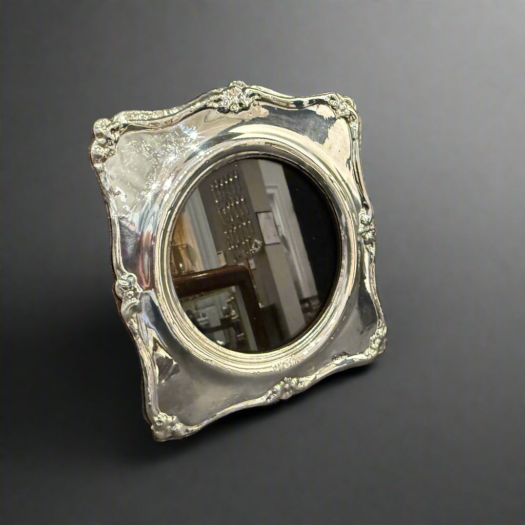 3x3" Modern silver frame