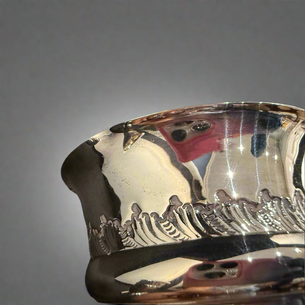 Pair of large silver bud vases made in Sheffield 1898 by Joseph Rodgers 