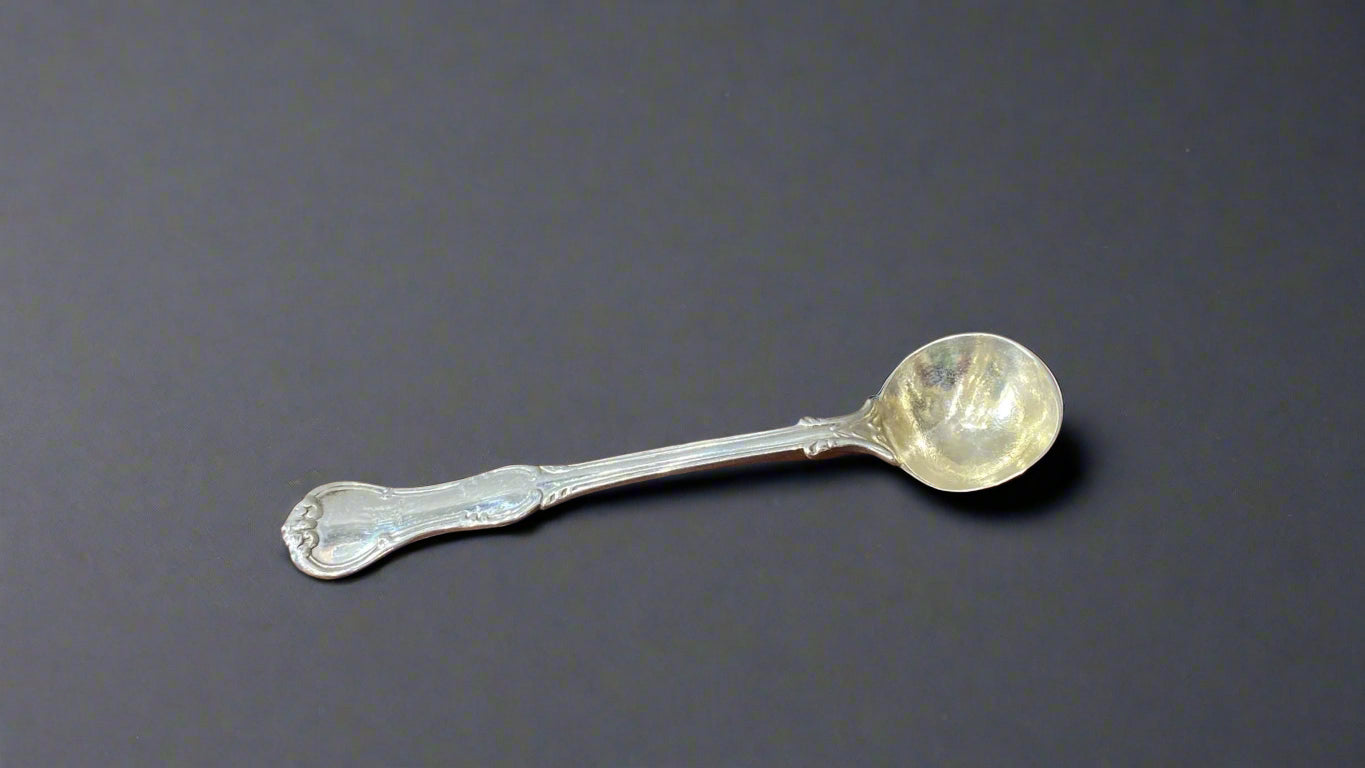 George Adams silver gilt mustard spoon