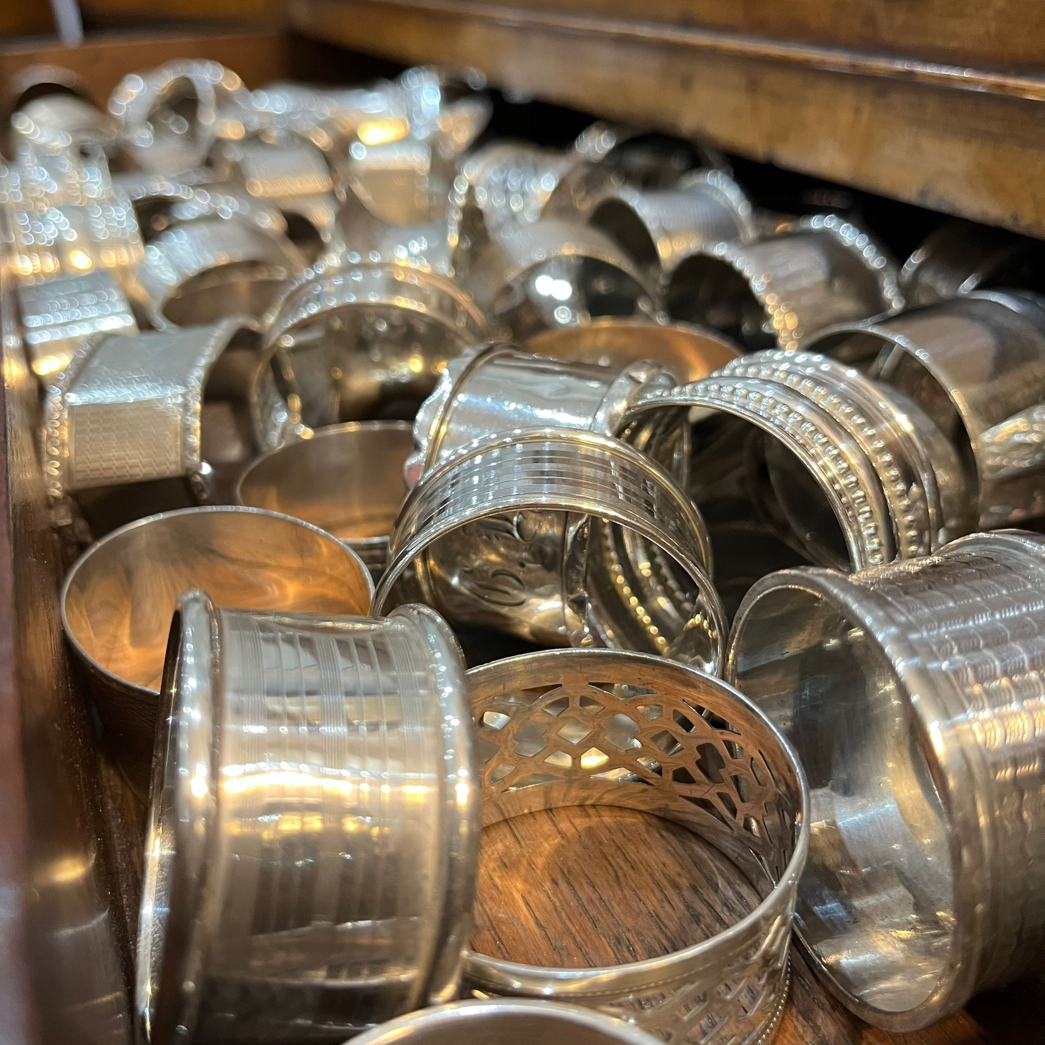 silver napkin rings