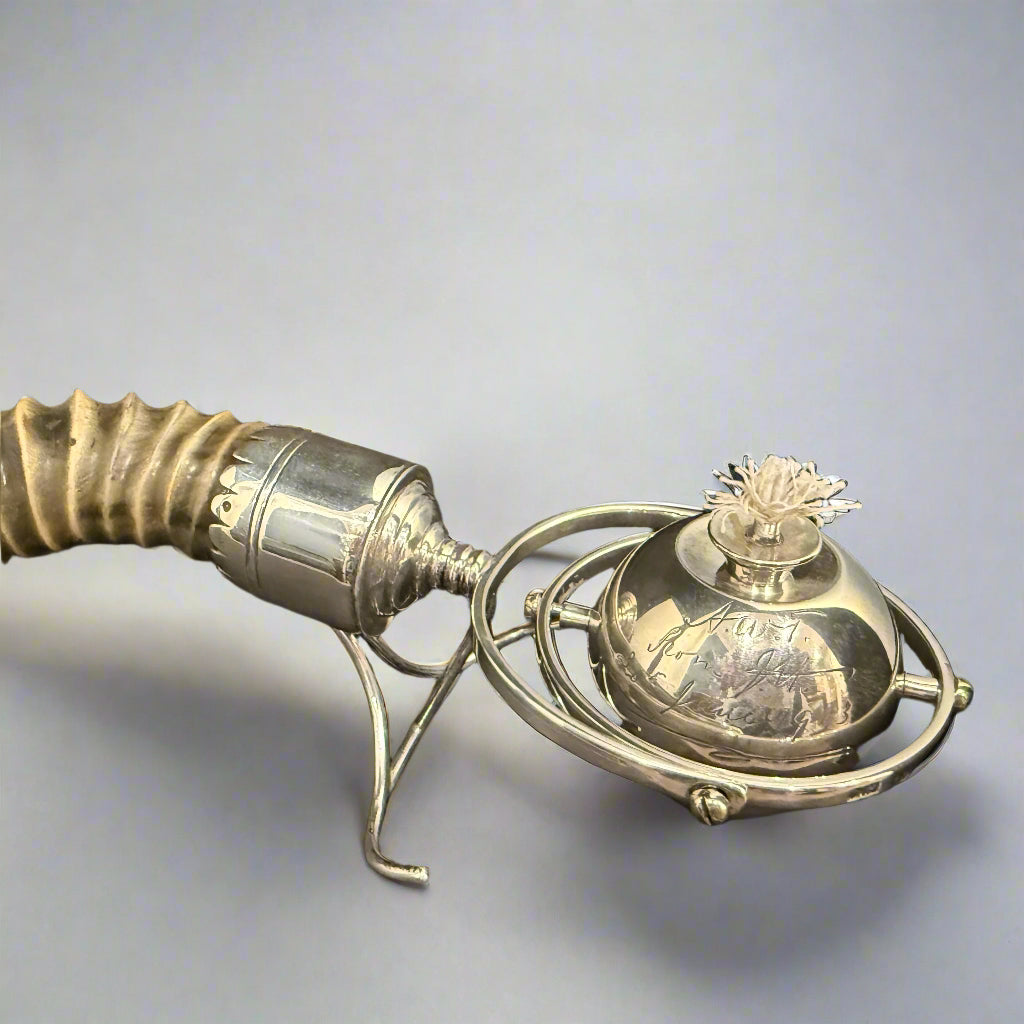 Indian buckhorn gimbal lighter W58cm