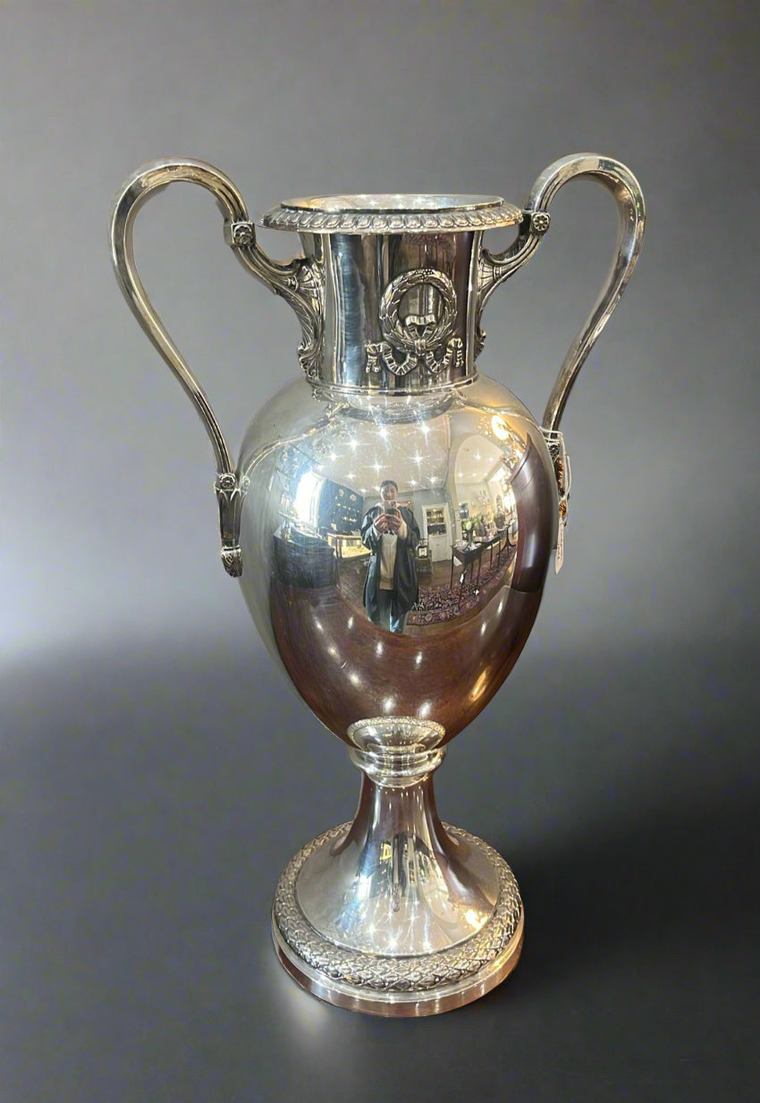 German silver vase