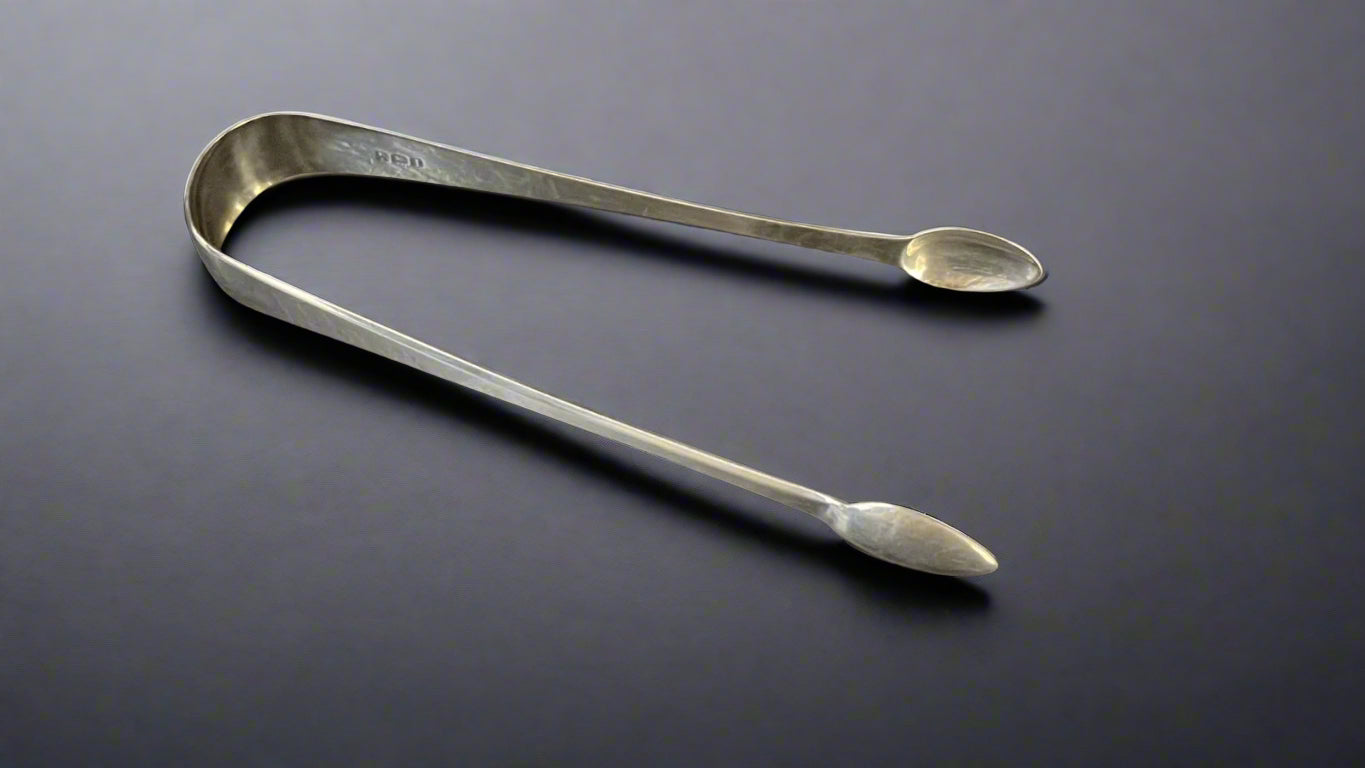 georgian silver sugar tongs