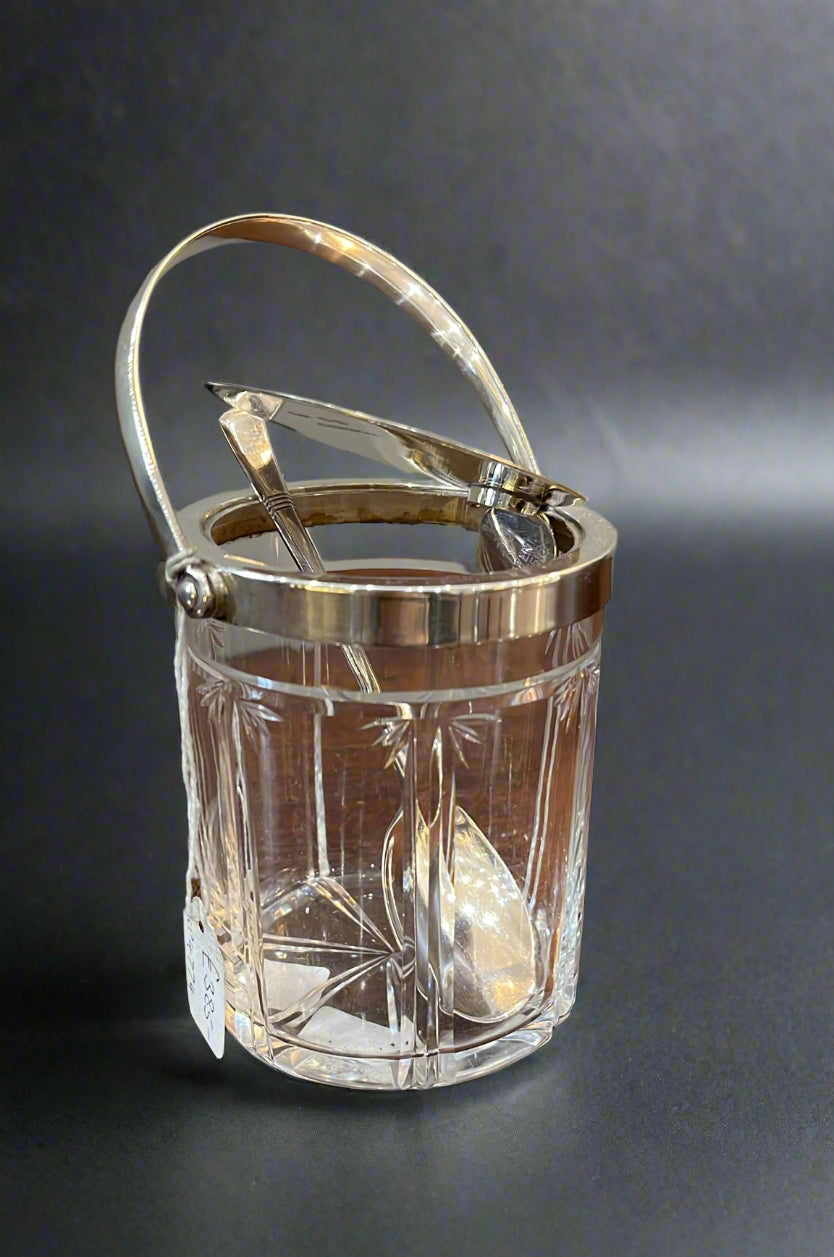 silver topped jam jar 