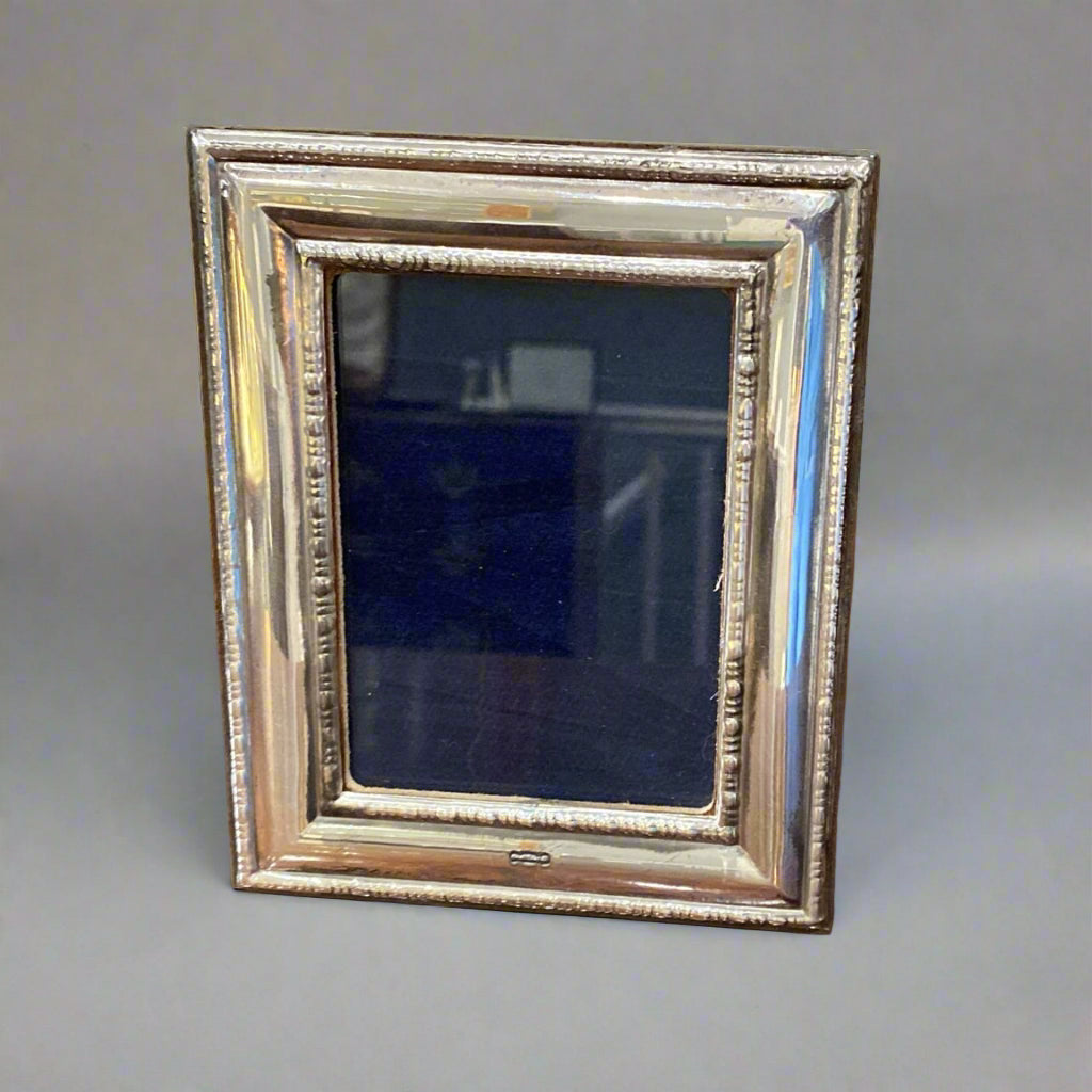 Ribbon and reed silver frame2