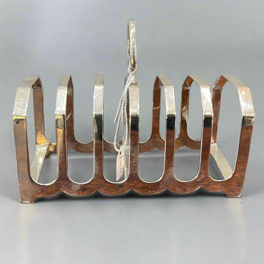 Silver toast rack Sheffield 1934 by Viners