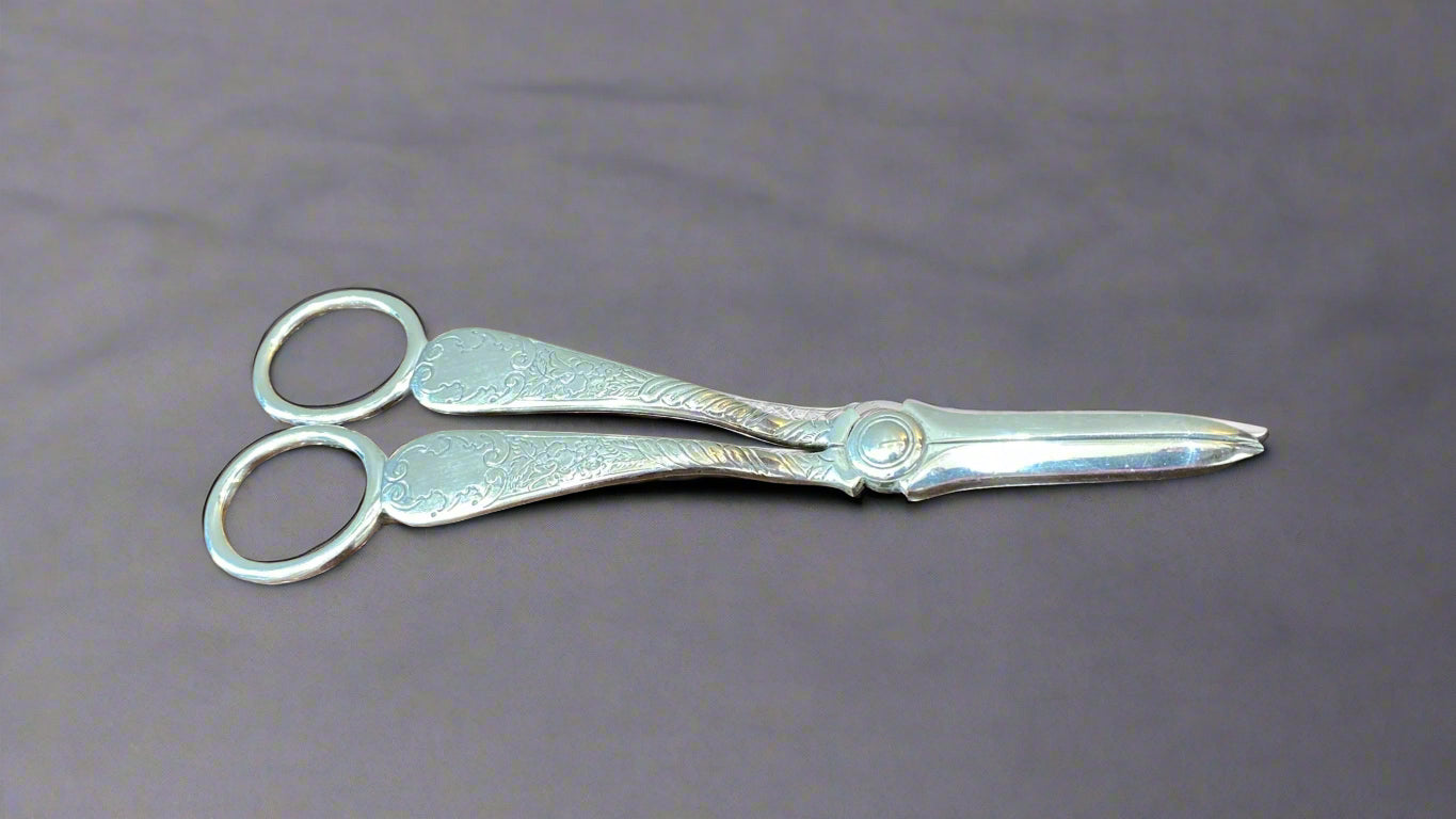 antique silver grape scissors 