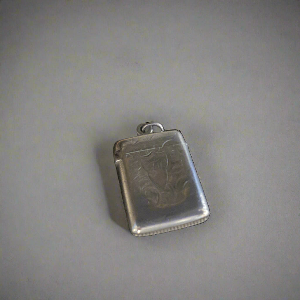 antique silver vesta