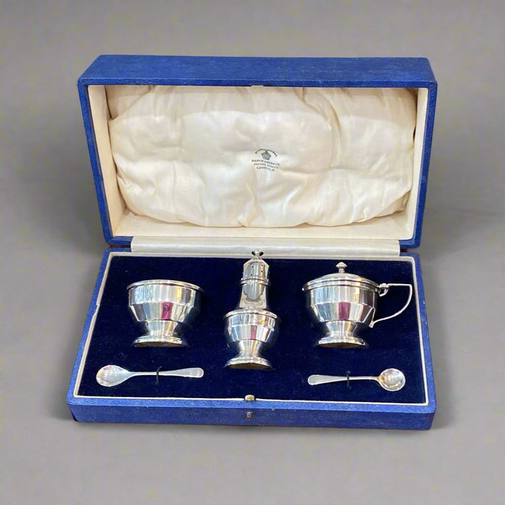 art deco cruet set