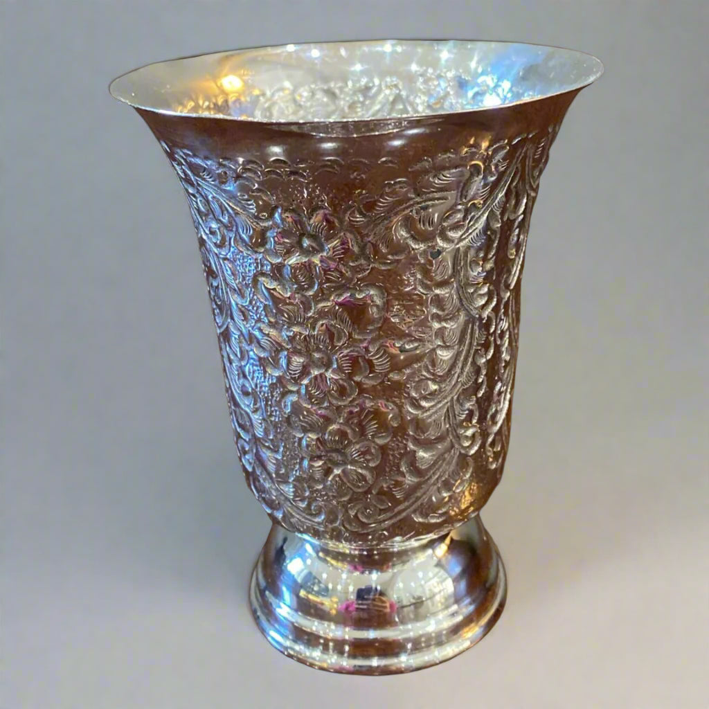 antique silver beaker