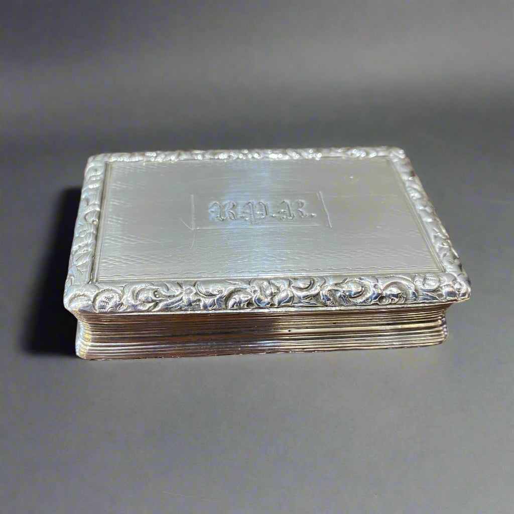 georgian silver snuff box