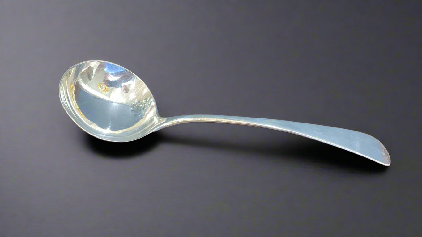 georgian silver sauce ladle