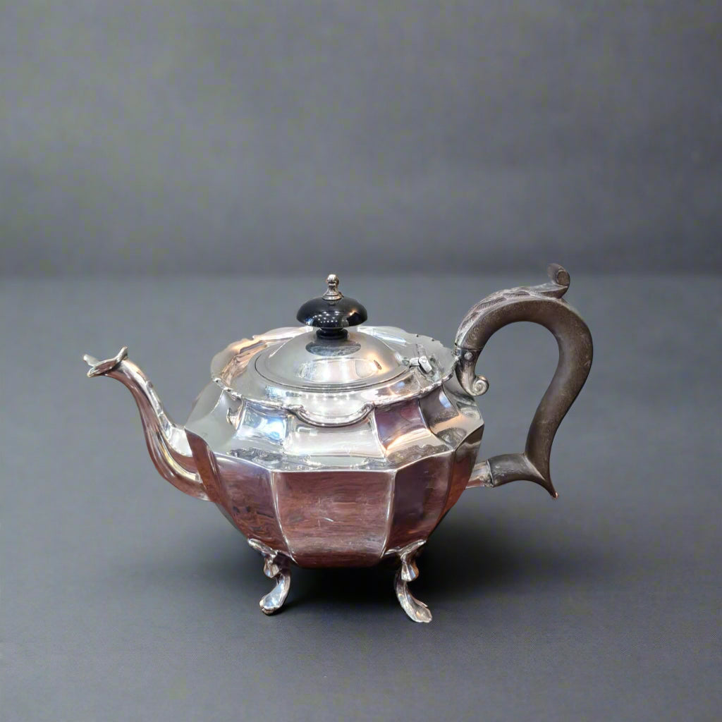 antique silver bachelor teapot