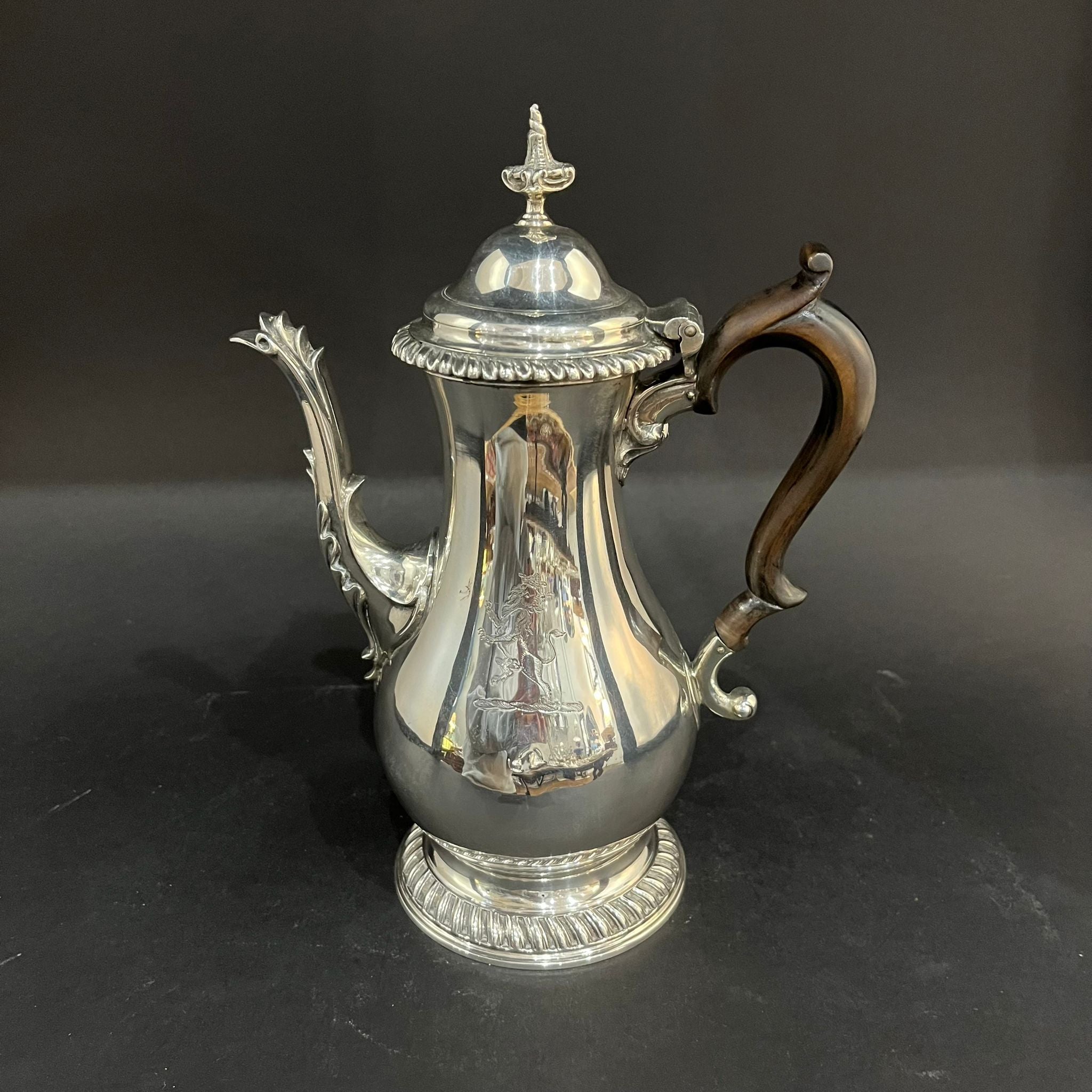 georgian silver coffee chocolate pot