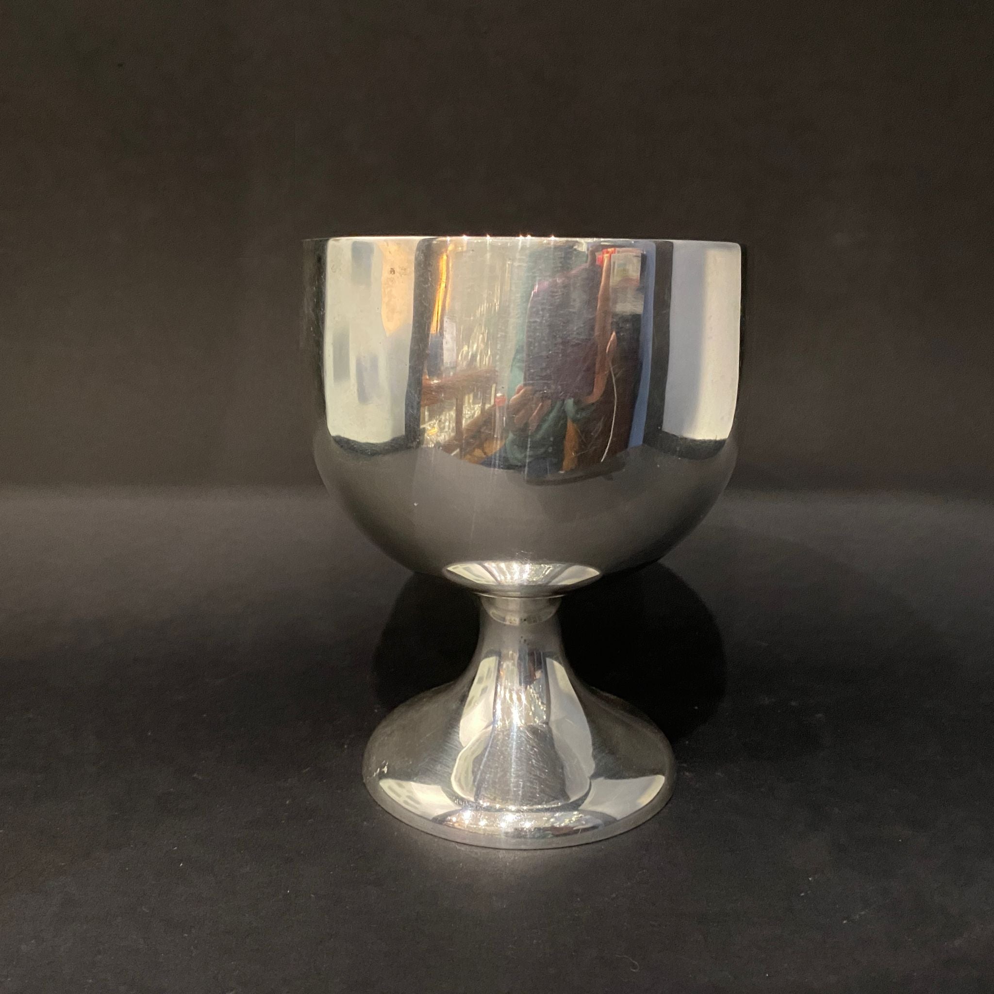 large silver goblet