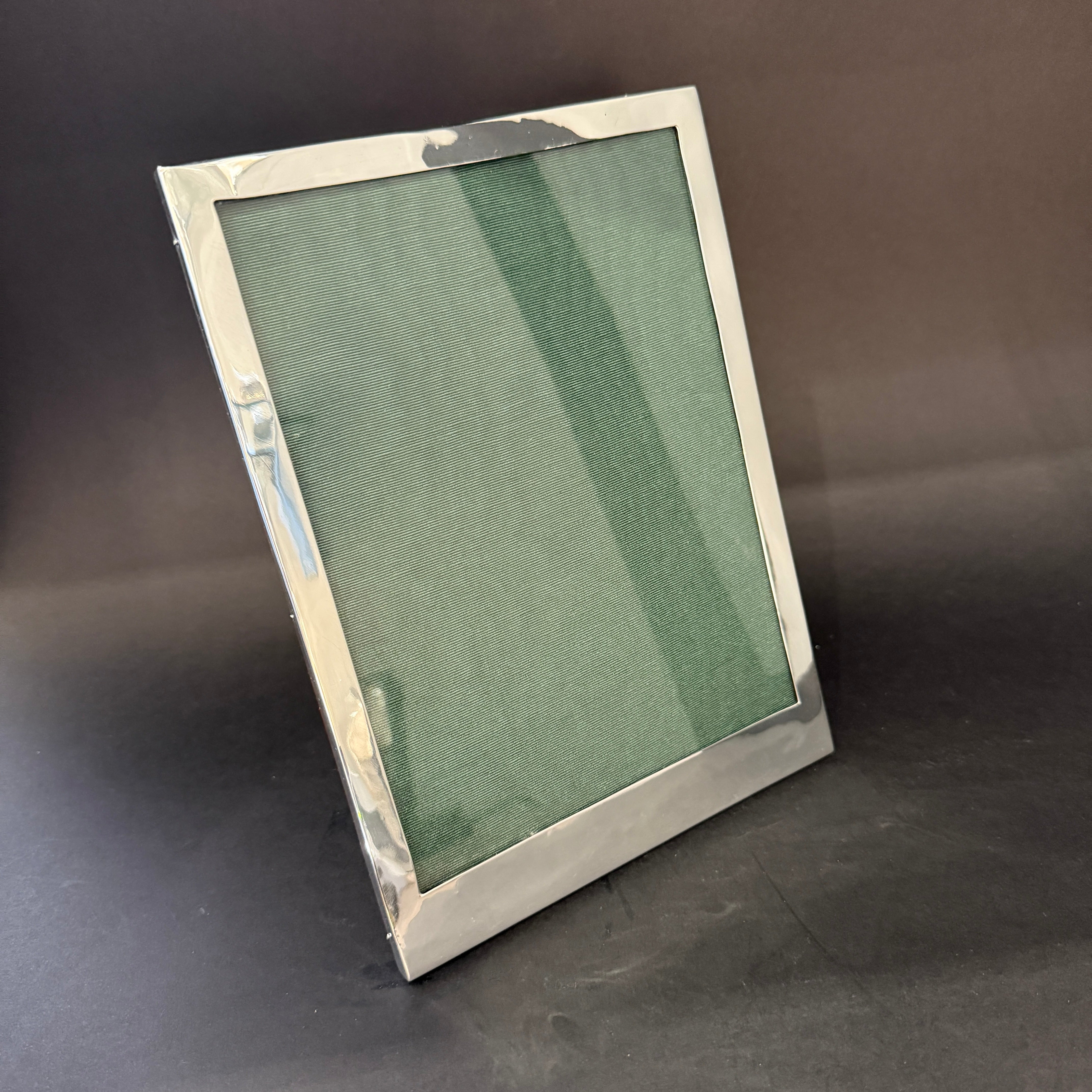 6x8" heavy silver frame made in Birmingham 1926 (no maker's mark)