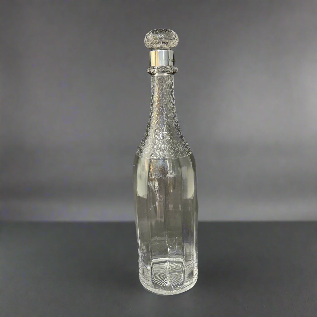 Rare champagne bottle shaped decanter