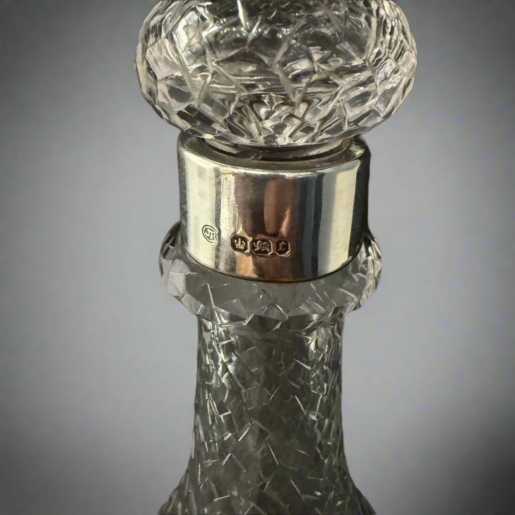 rare champagne bottle shaped decanter