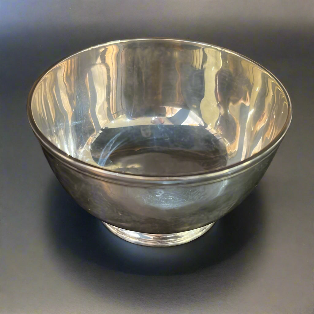 antique silver bowl