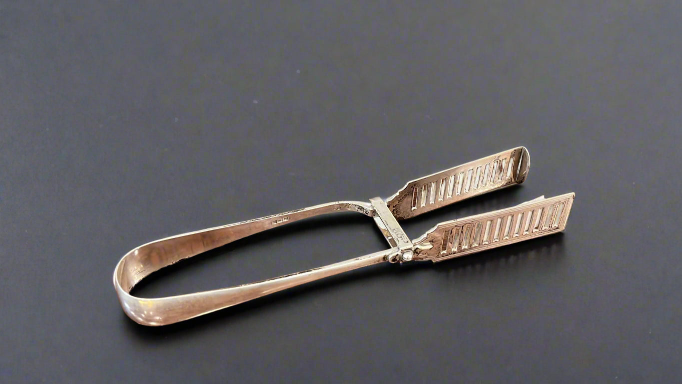 silver asparagus tongs