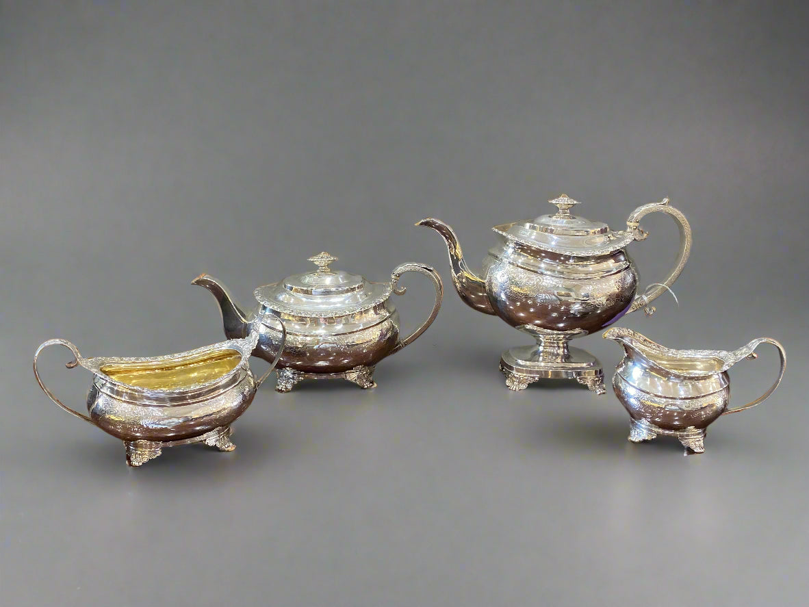 georgian silver tea set