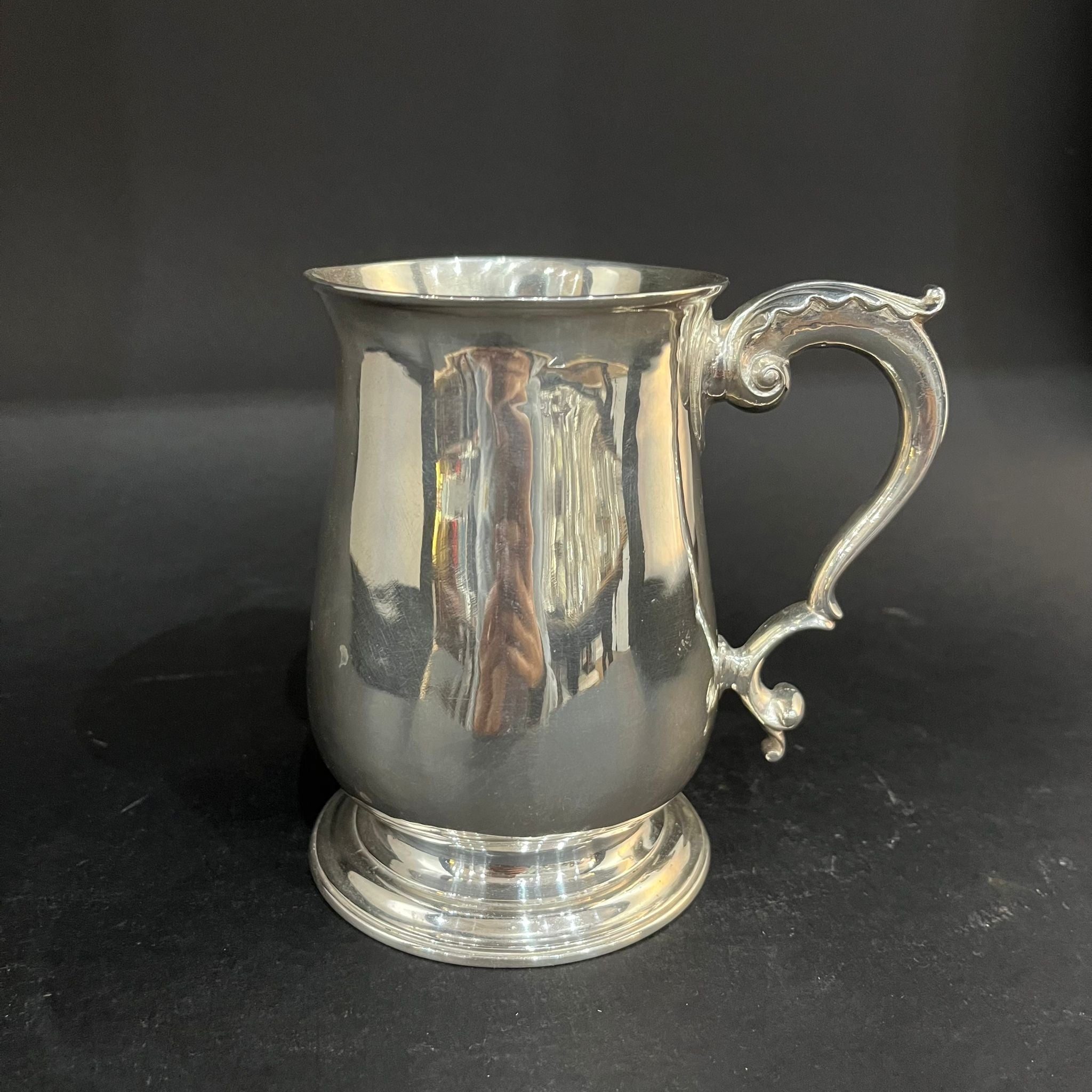 georgian silver beer mug