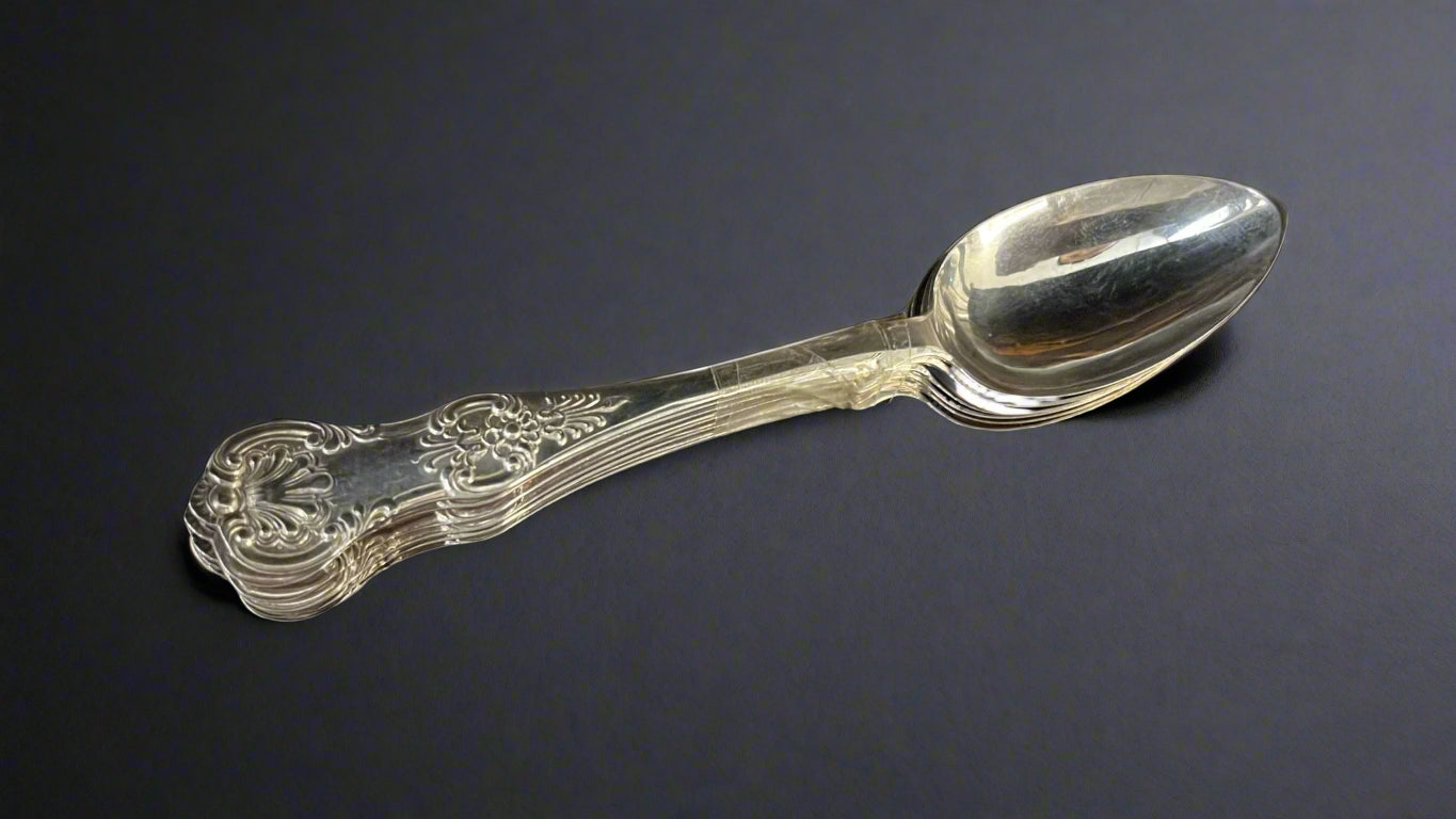 6 single struck scottish teaspoons