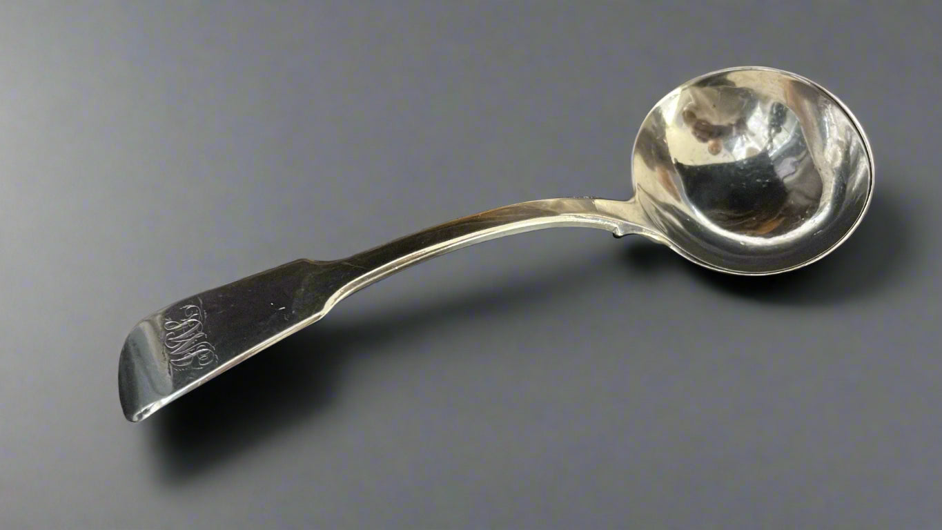 silver sauce ladle