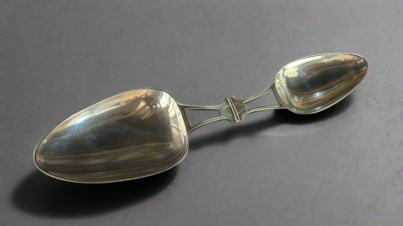 silver folding medicine spoon