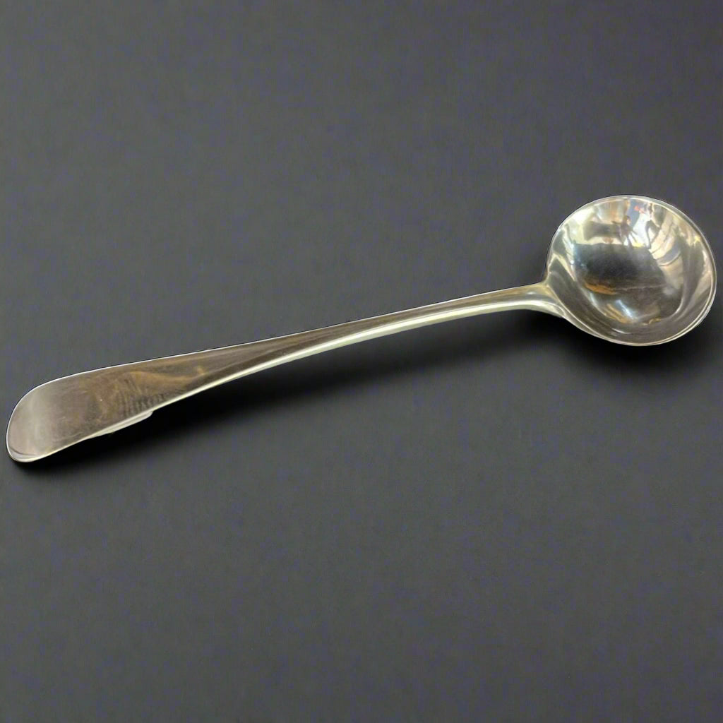 georgian silver mustard spoon