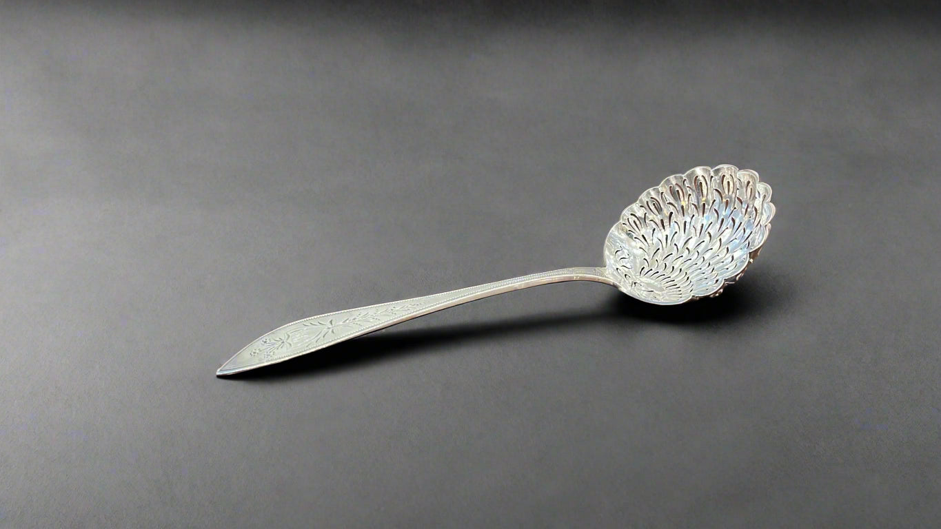 french silver sugar sifter