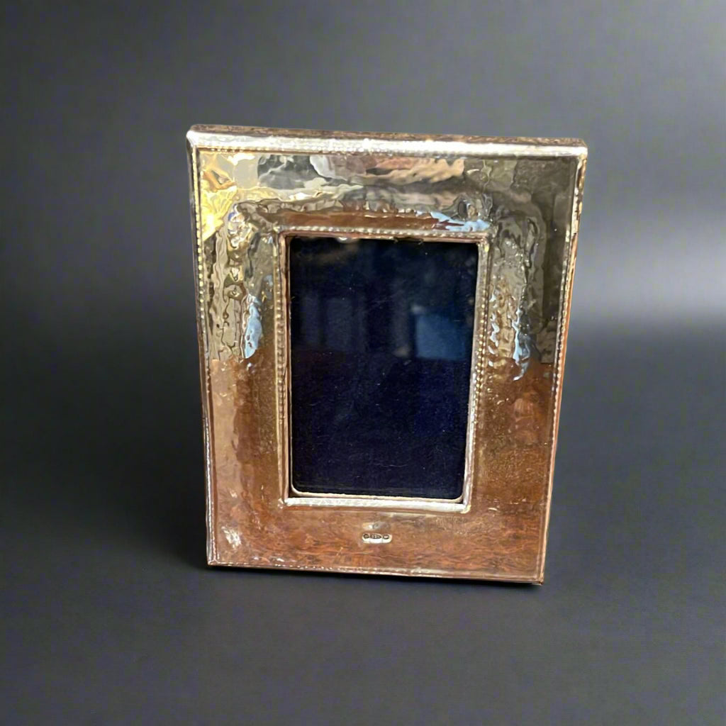 broad framed modern silver frame