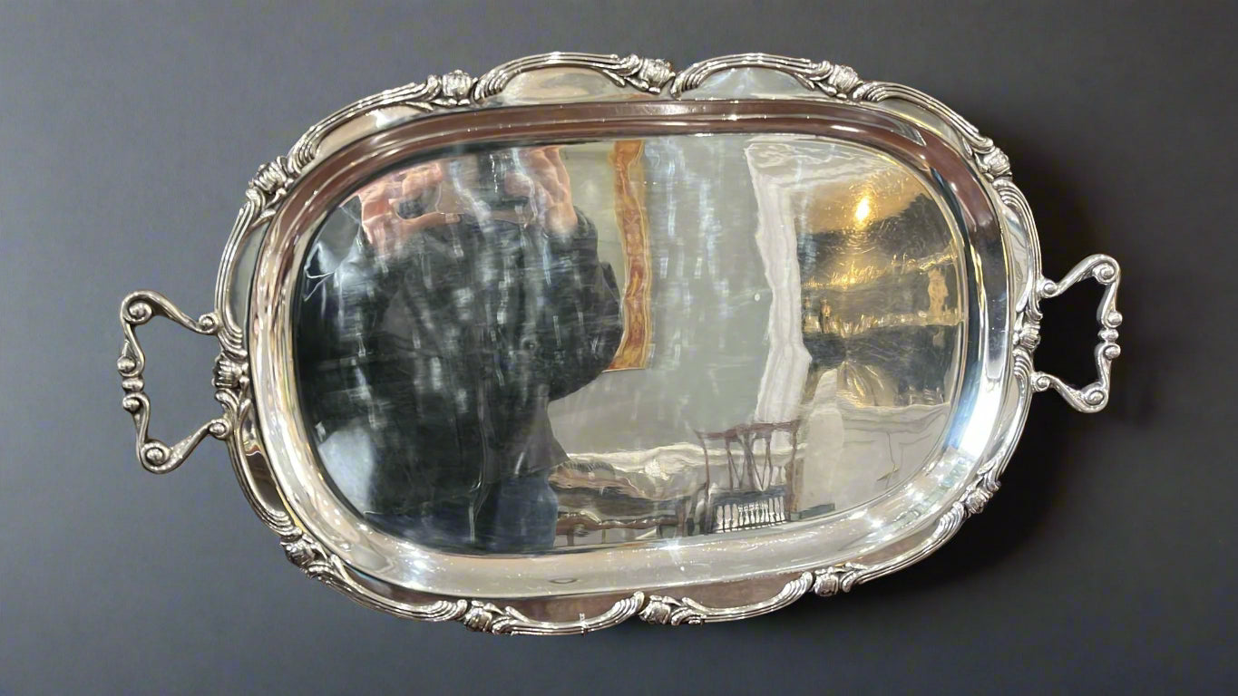 large silver tray