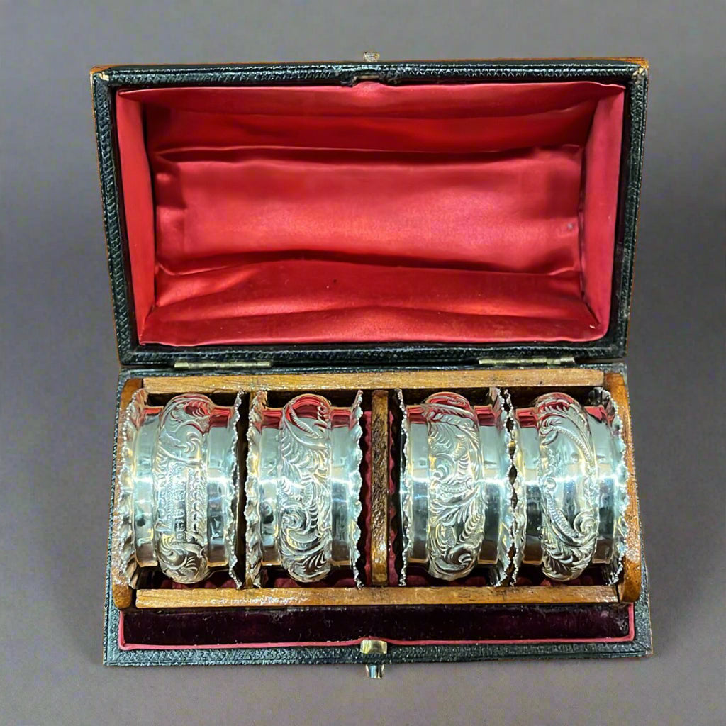 antique silver napkin rings