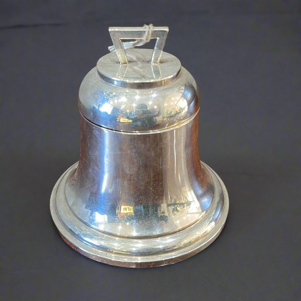 antique silver ink well