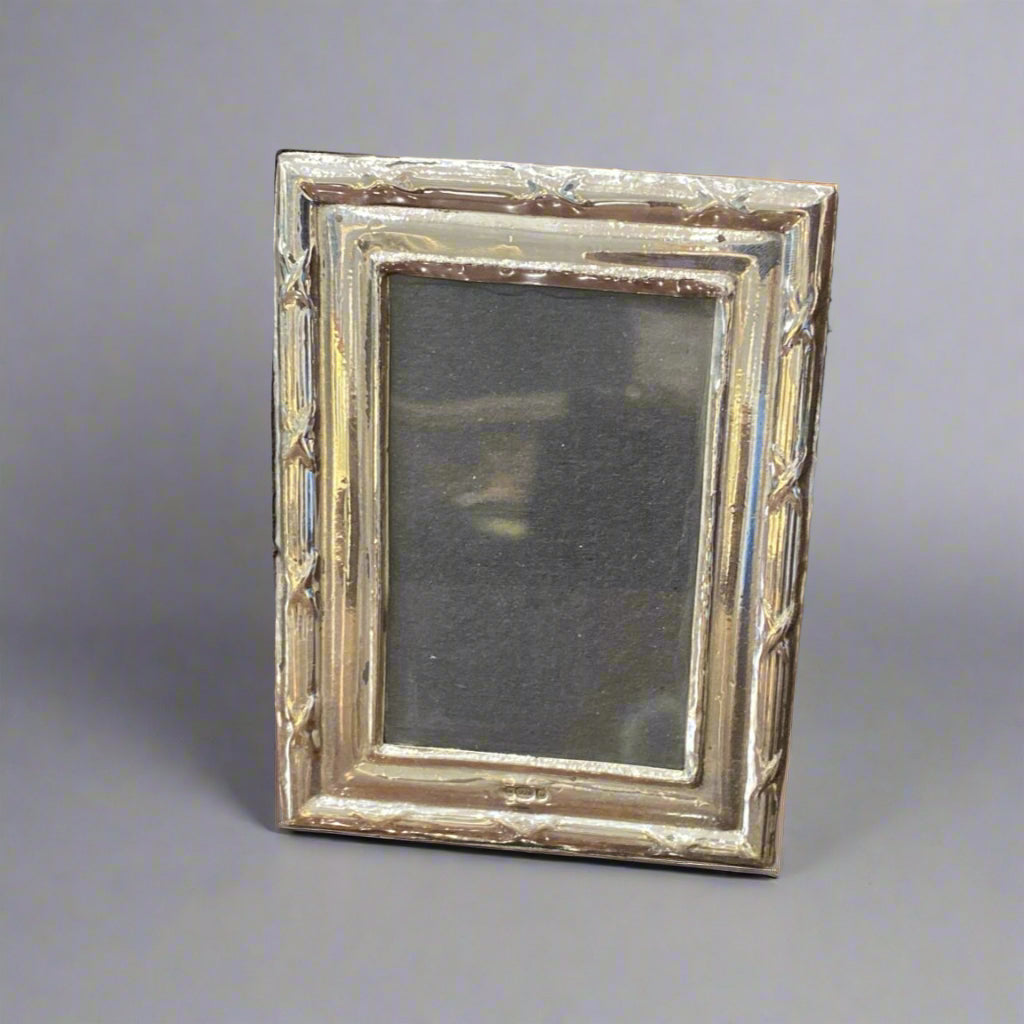 modern rectangular silver frame