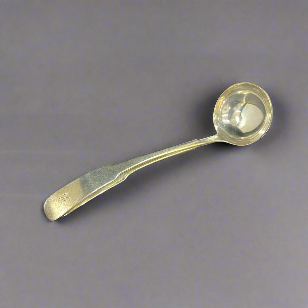 Pair of Scottish silver sauce ladles 1820 by Alexander Zeigler