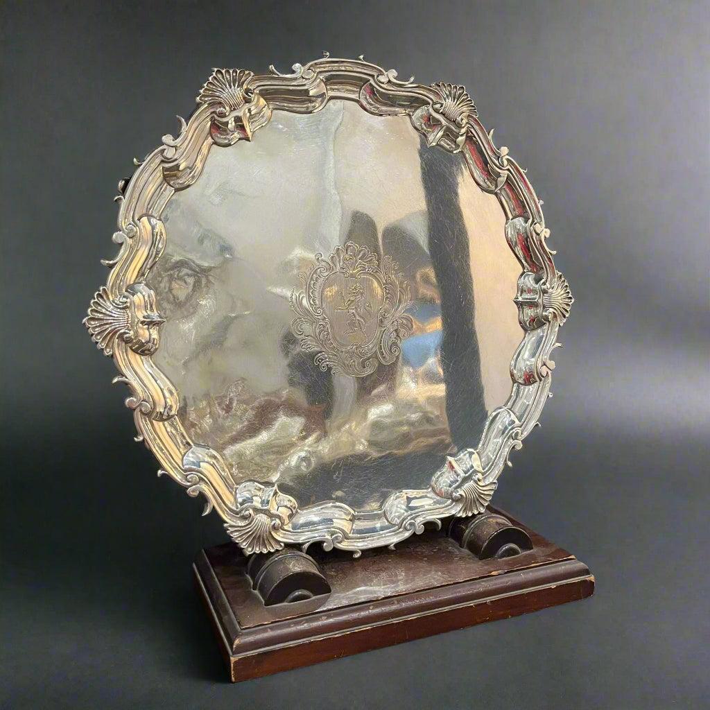 georgian silver salver