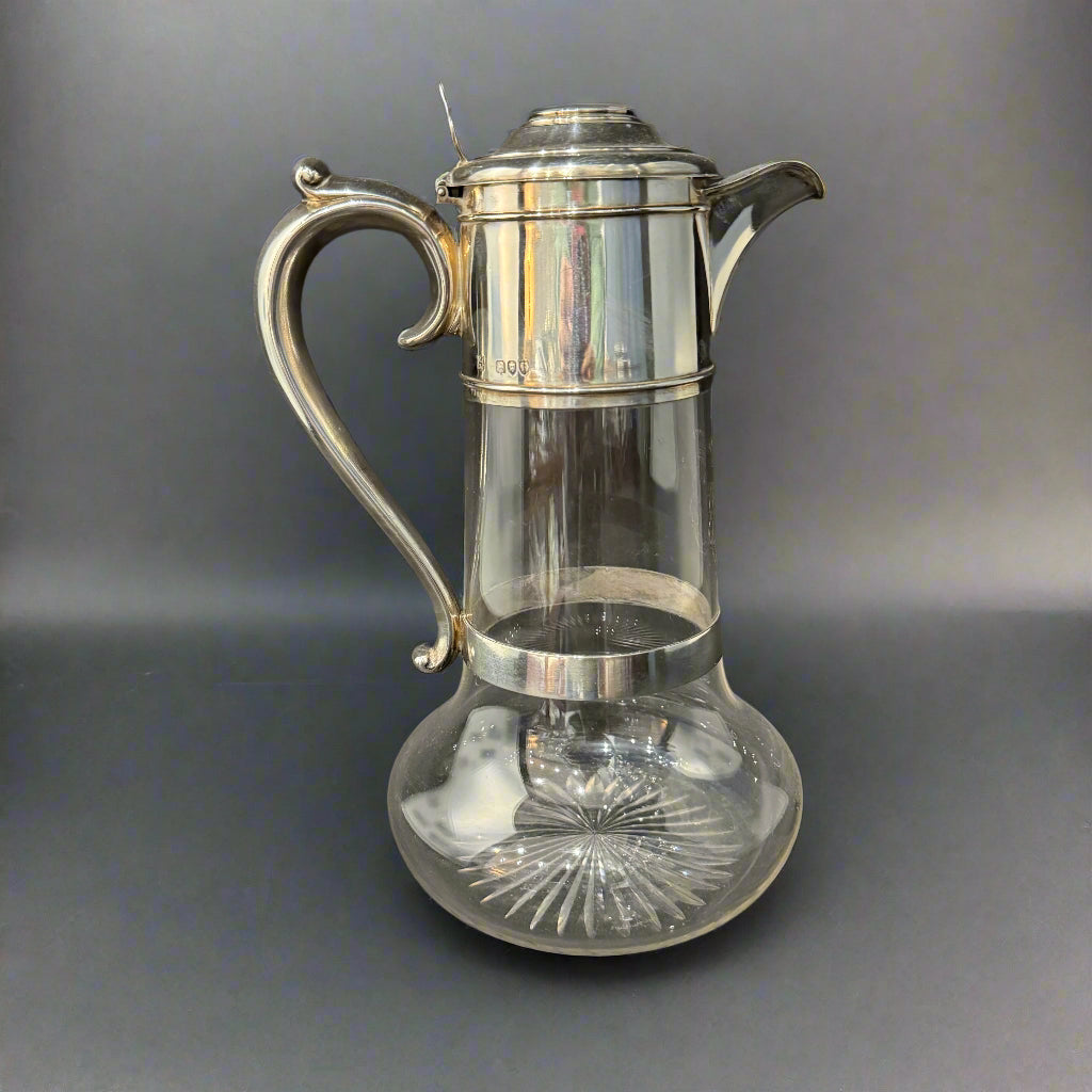 silver topped decanter