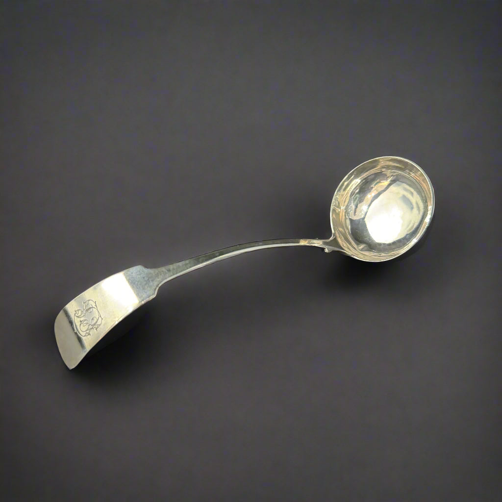 silver sauce ladle