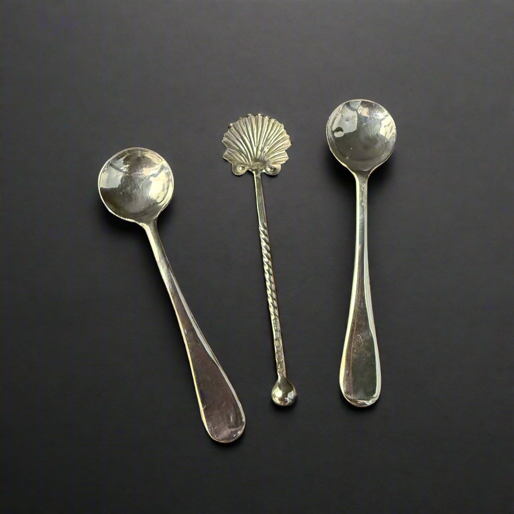 antique silver salt spoons