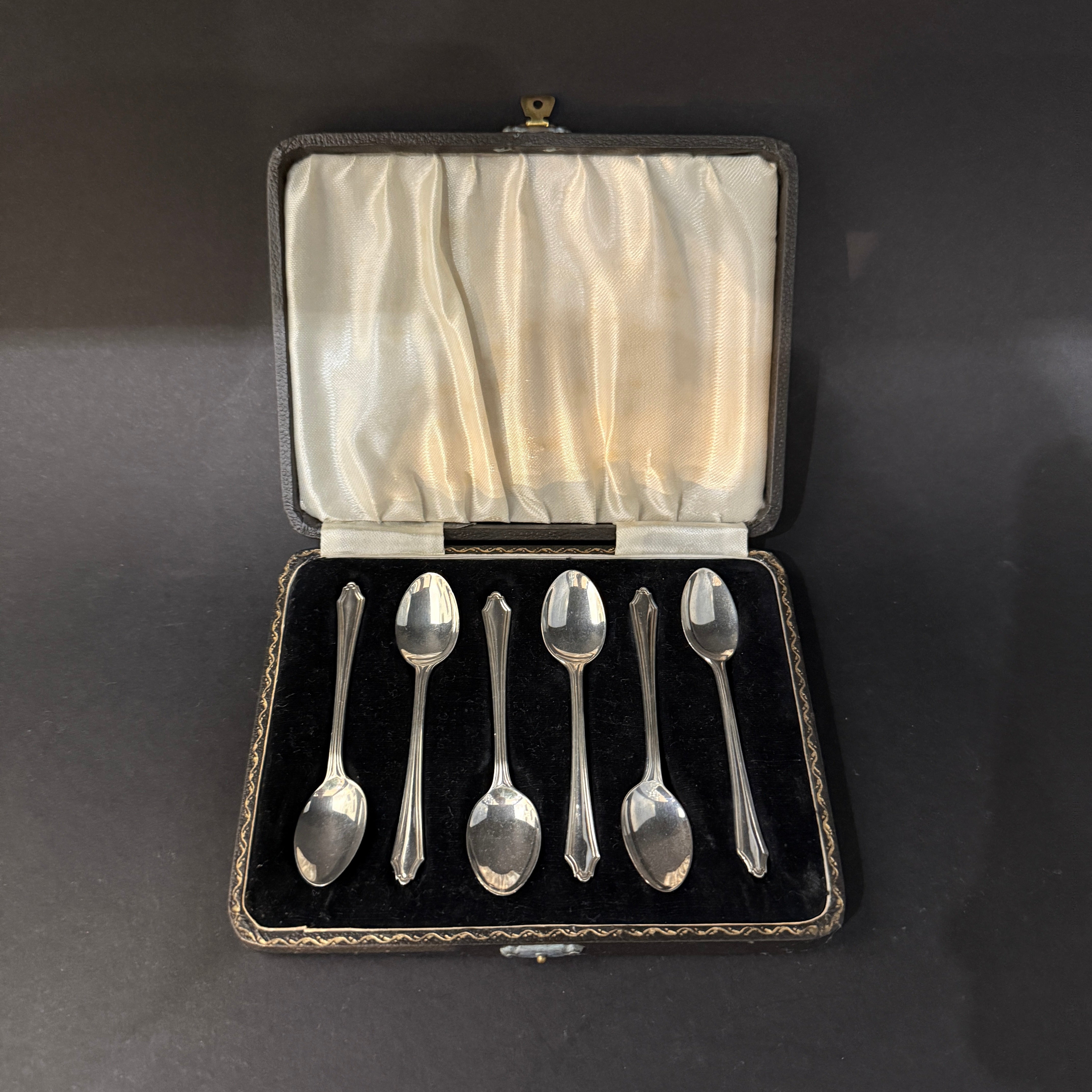 6 silver coffee spoons