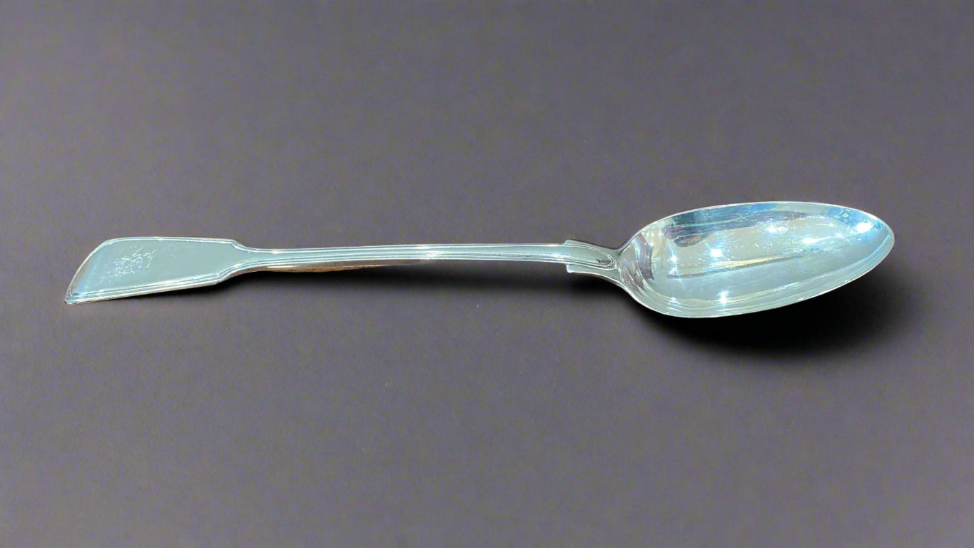 silver basting spoon